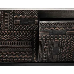 Mueble multimedia Tabwa , Teca negra 51x240 cm