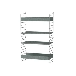 Panel de pared galvanizado String Outdoor, Galvanizado, 50x30 cm, paquete de 2