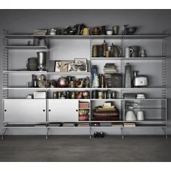 Panel de pared String, Beige, 75x30 cm, paquete de 1