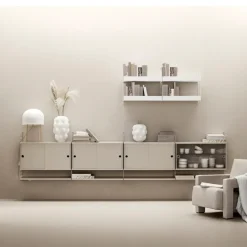 Panel de pared String, Blanco, 75x30 cm, paquete de 1