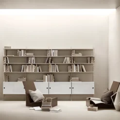 Panel de pared String, Blanco, 50x20 cm, paquete de 2