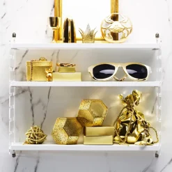 Panel de pared String Plex, Transparente, 50x30 cm, paquete de 2