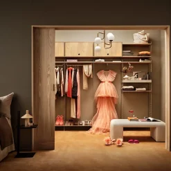 Panel de suelo String, Beige, 200x30 cm, paquete de 2