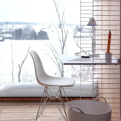 Panel de suelo String, Blanco, 200x30 cm, paquete de 2