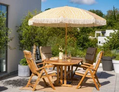 Parasol Gatsby, Yellow stripe, Ø256 cm