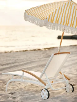 Parasol Gatsby, Yellow stripe, Ø185 cm