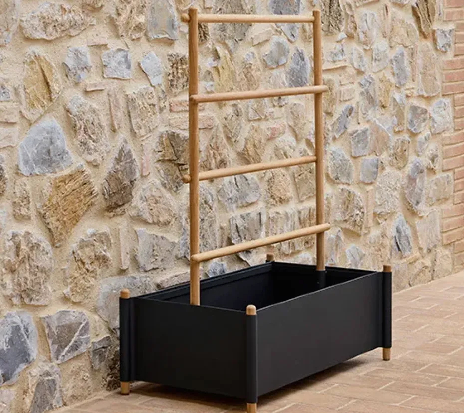 Patas de extensión para macetero Sticks, Lava grey