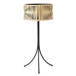 Pedestal para plantas Umanoff ratán-acero, h69 cm Ø36,5 cm