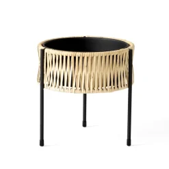 Pedestal para plantas Umanoff ratán-acero, h27 cm Ø27 cm