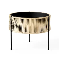 Pedestal para plantas Umanoff ratán-acero, h32,5 cm Ø41 cm