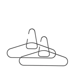 Percha A-Hanger, Black, set de 2