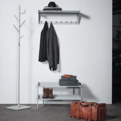 Percha Alfred, Gris claro, set de 4