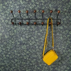 Perchero Bill Horizontal S, negro-marrón oscuro