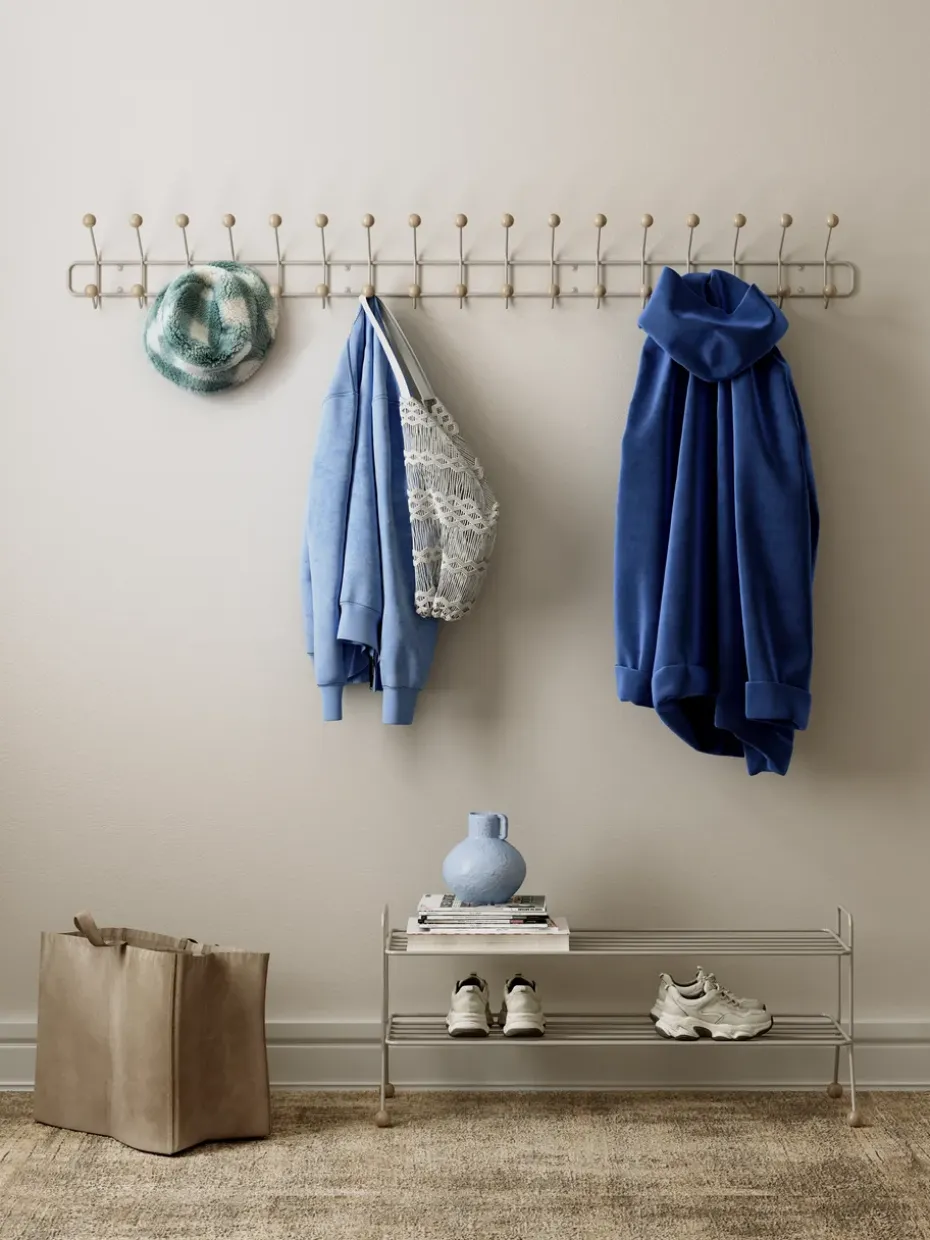 Perchero Bill Horizontal L, Greige