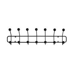 Perchero Bill Horizontal S, negro