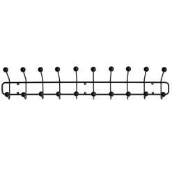 Perchero Bill Horizontal L, negro