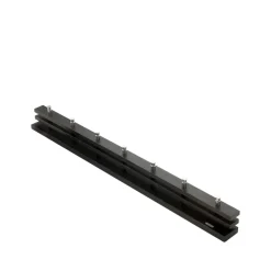 Perchero Cutter, Roble, teñido en negro, 7 pomos