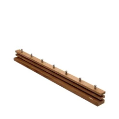 Perchero Cutter, Teca, 7 pomos