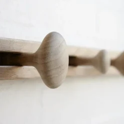 Perchero de ganchos Track 90 cm, roble