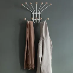 Perchero de pared Bill L, blanco