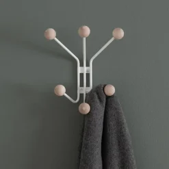 Perchero de pared Bill XS, blanco