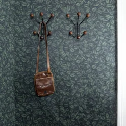 Perchero de pared Bill XS, negro-marrón oscuro