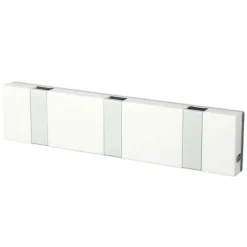Perchero de pared Knax 20 cm, blanco
