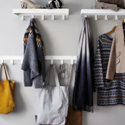 Perchero de pared Only Hooks, blanco