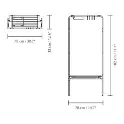 Perchero Lean On Me, Latón