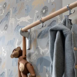 Perchero Nostalgi, Abedul, soportes aluminio