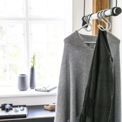 Perchero Swing, Oak black, l, cuerda negra