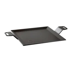 Placha, 4 mm acero al carbono, Superficie de cocción 22x22 cm