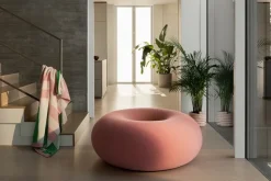 Puf Boa Ø114 cm, Cotton candy