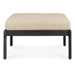 Puf Jack outdoor teca lacado negro, Natural