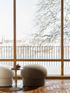 Pufe Uno Ø65 cm, Brown