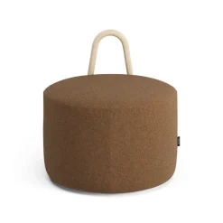 Puff Amstelle mediano con respaldo fresno lacado natural, Main Line Flax 15