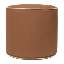 Puff de asiento Billow , Tan, Ø40 × 34 cm