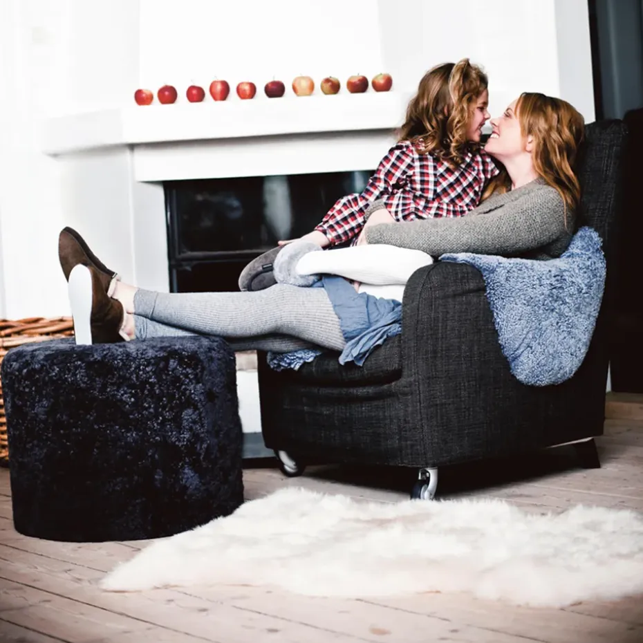 Puff Frida, negro grafito