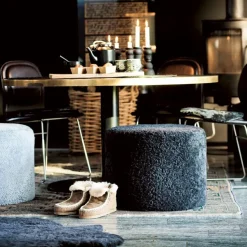 Puff Frida, negro grafito