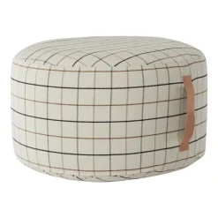 Puff Grid Ø65 cm, Off white