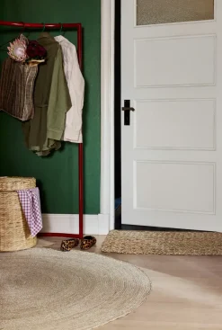 Puff Lily con tapa Ø41x43 cm, Natural