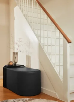 Puff Sessio 45x110 cm, Negro