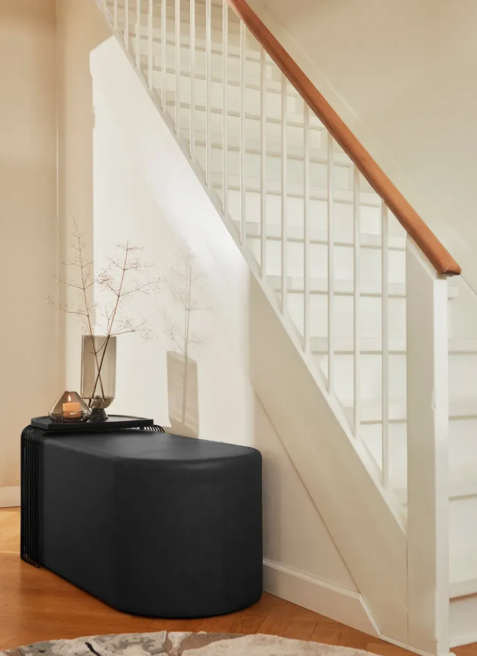 Puff Sessio 45x110 cm, Negro