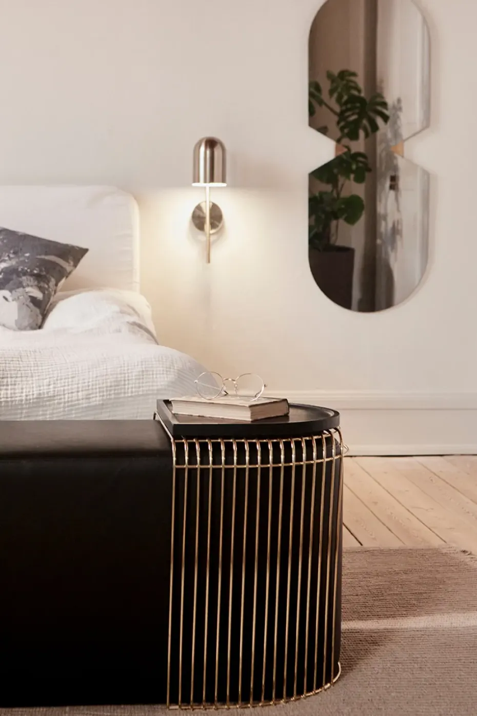 Puff Sessio 45x110 cm, Negro