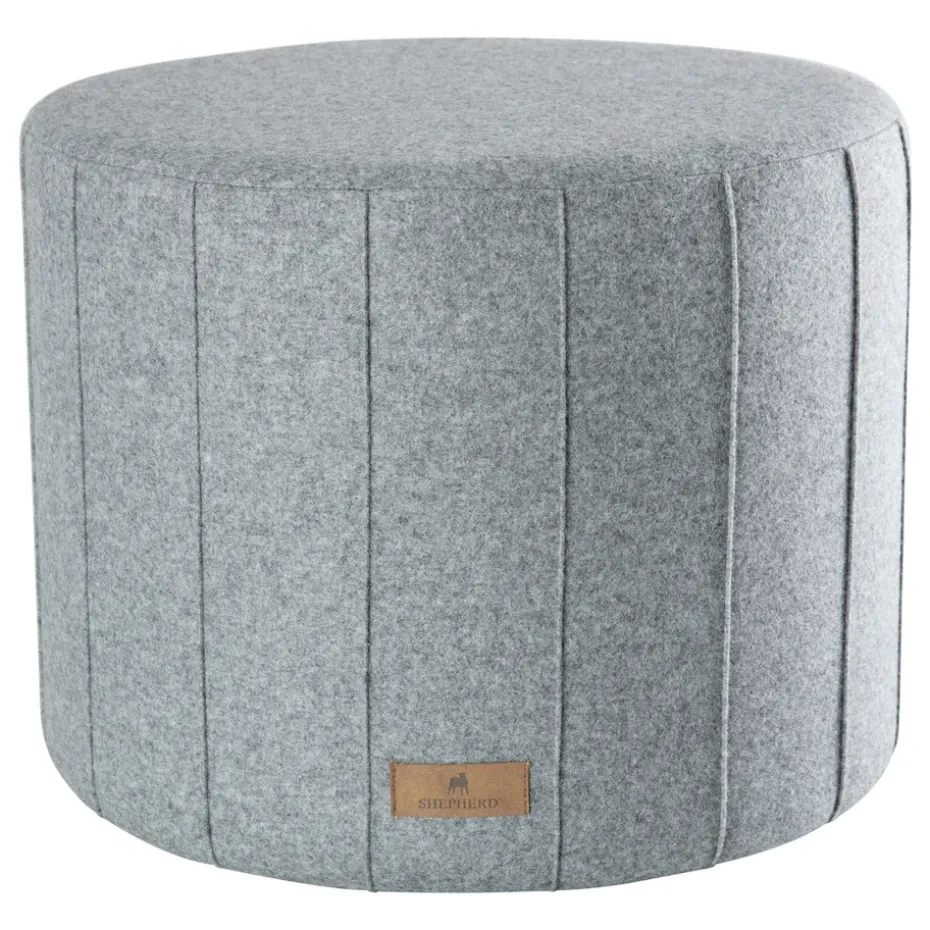 Puff Shepherd Anja 40x50 cm, Granit (gris)