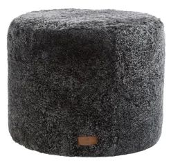 Puff Shepherd Frida 50x40 cm, negro grafito