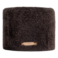 Puff Shepherd Frida 50x40 cm, marrón oscuro