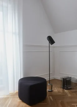 Puff Stilla bouclé, Anthracite