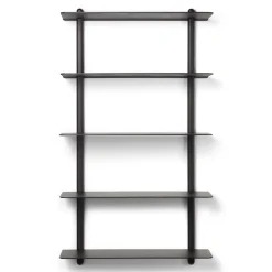 Repisa Nivo E large, Ceniza teñida de negro-negro