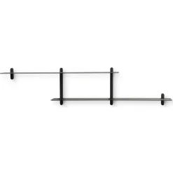 Repisa Nivo H, Ceniza teñida de negro-negro